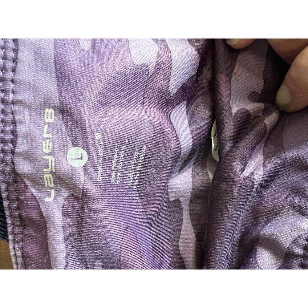Layer 8 Women's Purple Camo Leggings - Size L - Picture 3 of 9